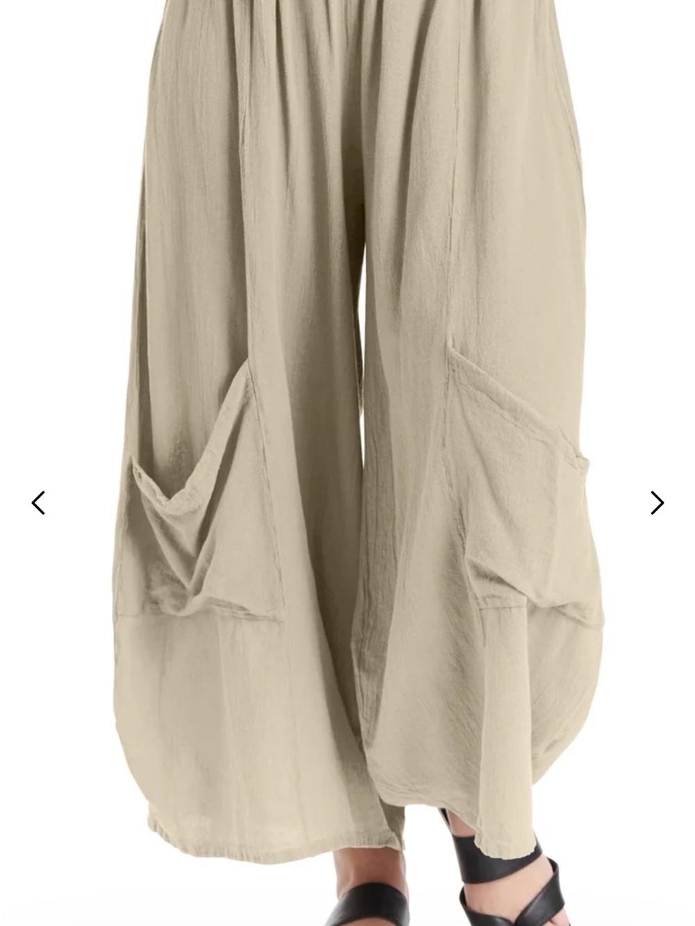 Oh My Gauze! Relaxed Wide‑Leg One size Lee Pant.